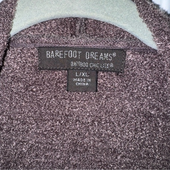 Barefoot Dreams Cozychic Lite Calypso Drape Cardigan Brown L​ soft push cozy - Picture 3 of 4